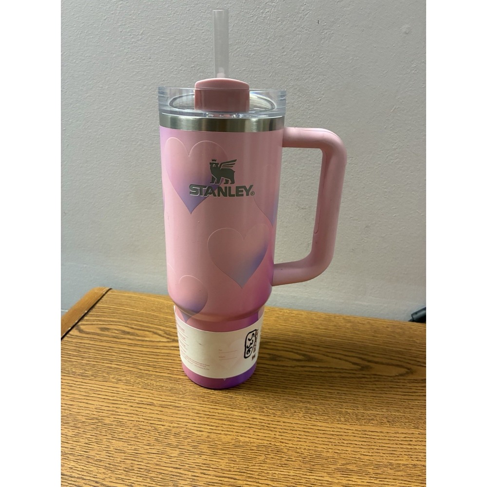 Valentines Stanley 30 Oz Powder Pink Heart Quencher Tumbler 2026 Target Release